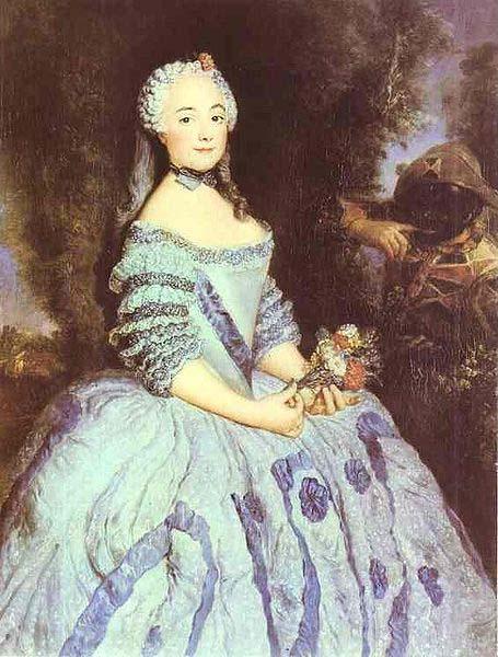 antoine pesne Portrait of the Actress Babette Cochois (c.1725-1780), later Marquise Argens France oil painting art